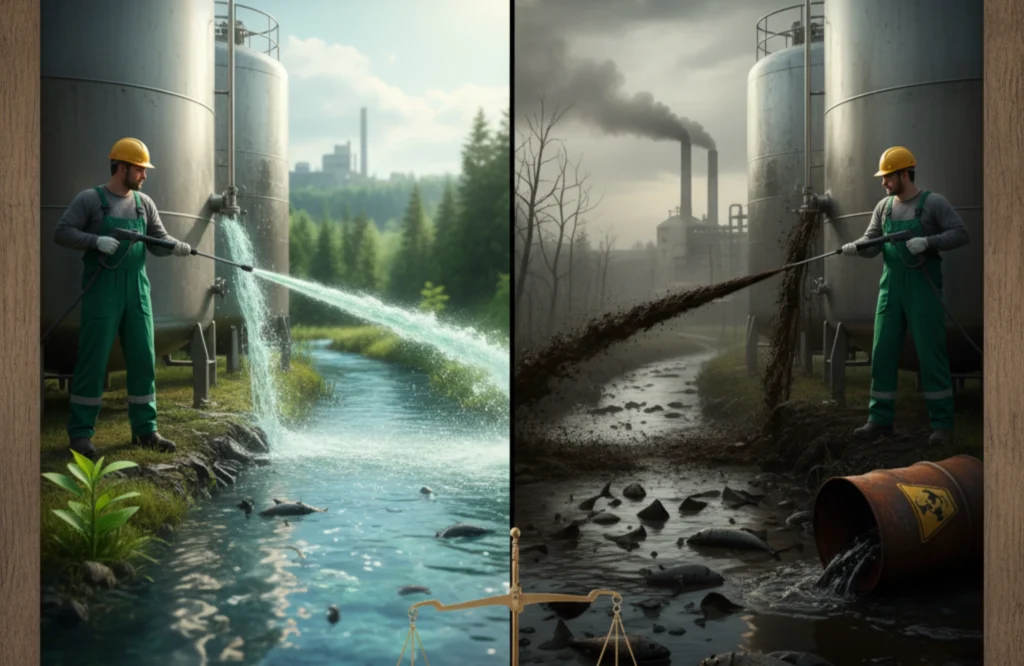 Biodegradable vs. Traditional Industrial Cleaners.